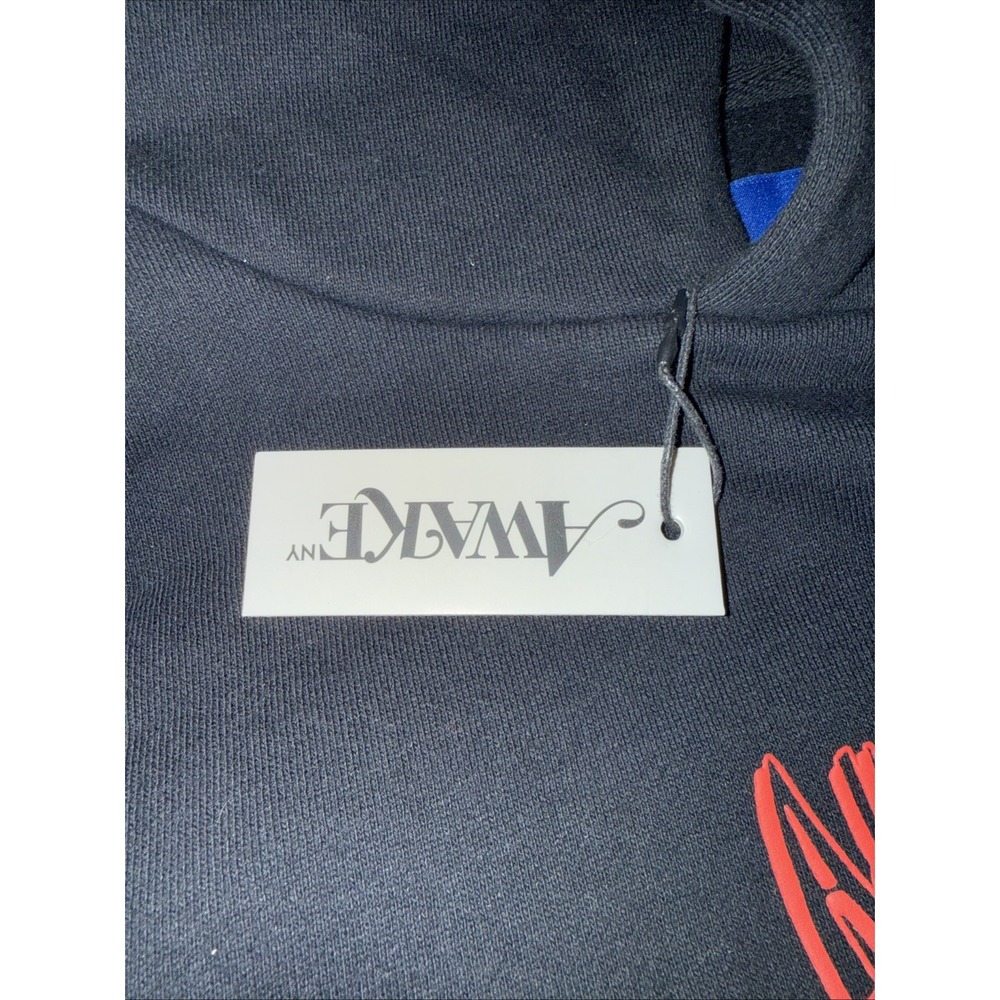 NWT Awake NY Globe raised-logo cotton hoodie Size Small - Picture 3 of 6